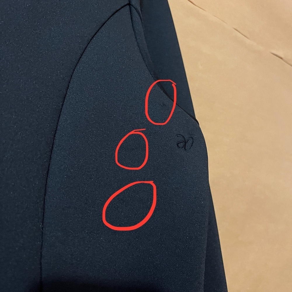 Aday Soft Power Blazer Jacket Scuba Knit Notched Lapel Snap Front Black Size XS - Picture 11 of 14